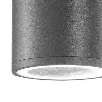 Nova Luce Nodus - Außenwandleuchte - 11 x 10,4 x 6,5 cm - IP54 - dunkelgrau