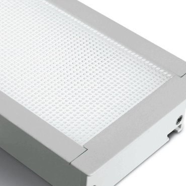 ONE Light UGR19 LED-Einbauprofile linear - Deckenleuchte - 121 x 8 x 5,5 cm - 40W LED inkl. - weiß - warmweiße Lichtfarbe