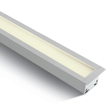 ONE Light UGR19 Recessed LED Linear Profiles - Deckeneinbauleuchten - 121 x 5 x 5,5 cm - 40W LED inkl. - weiß - warmweiße Lichtfarbe