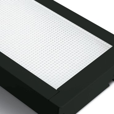 ONE Light UGR19 Recessed LED Linear Profiles - Deckeneinbauleuchte - 121 x 5 x 5,5 cm - 40W LED inkl. - schwarz - Lichtfarbe warmweiß