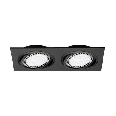 Zuma Line Boxy DL 2 - Einbaustrahler 2L - 350 x 180 mm, 315 x 155 Einbaumaß - schwarz
