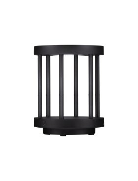 Nova Luce Nereus - Gartenpfosten - Ø 16 x 20 cm - 8W LED inkl. - IP65 - dunkel anthrazit