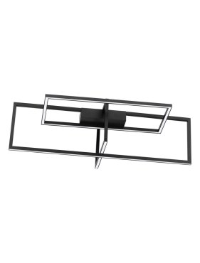 Nova Luce Clea - Deckenleuchte - 92 × 38,5 × 26 cm - 31W dimmbares LED inkl. sand-schwarz