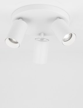 Nova Luce Tod - Aufbaustrahler 3L - Ø 22 x 12,7 cm - sandweiß