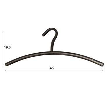 Vico Tubra – kleiderbügel – 45 × 2 × 20 cm – anthrazit