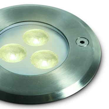 ONE Light LED Underwater Range - Unterwasser-LED-Strahler - Ø 100 mm, Ø 88 mm Einbaumaß - 3 x 1W dimmbare LED inkl. - IP68 - Edelstahl - Lichtfarbe weiß