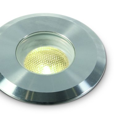 ONE Light LED Underwater Range - Unterwasser-LED-Strahler - Ø 52 mm, Ø 46 mm Einbaugröße - 1W dimmbare LED inkl. - IP68 - Edelstahl - Lichtfarbe warmweiß