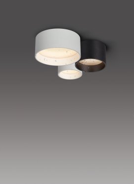 VK Lighting Mos – Außen-Deckenleuchte – Ø 11 x 7,5 cm – 12W LED inkl. – IP44 – schwarz