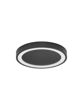 Nova Luce Nodi - deckenleuchte - Ø 45 x 5 cm - 30W LED inkl. - sand schwarz