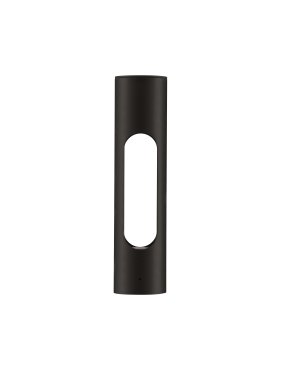Nova Luce Ellery - Gartenleuchte - Ø 8 x 36 cm - 12W LED inkl. - IP65 - Sand schwarz