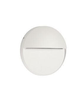 Nova Luce Rodix - Außenwandleuchte - Ø 16 x 3,1 cm - 5W LED inkl. - IP54 - Sand Weiß