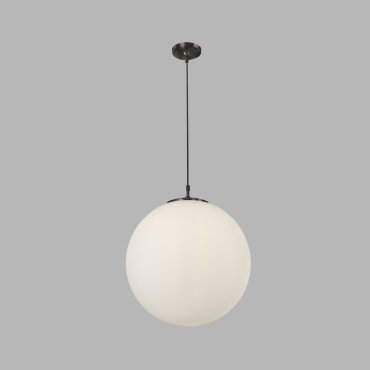 Searchlight Atom - Pendelleuchte - Ø 30 x 120 cm - matt opal und matt schwarz
