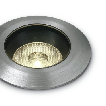 ONE Light Dark Light Inground Range - Bodenspot für den Außenbereich - Ø 55 mm, Ø 50 mm Einbaugröße - 3W dimmbare LED inkl. - IP67 - Aluminium