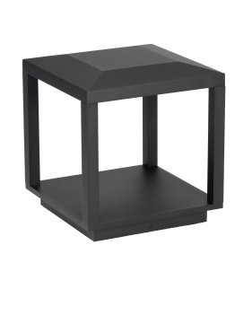 Nova Luce Prive - Gartenpfosten - 25 x 26 x 25 cm - 15W LED inkl. - IP65 - Sand schwarz