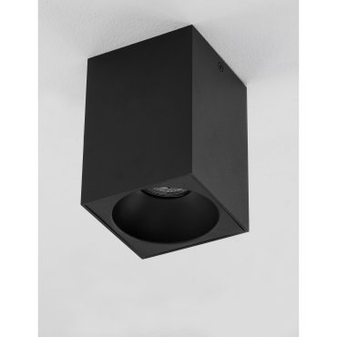 Nova Luce Nido - Aufbaustrahler - 9,5 x 9,5 x 14,5 cm - sandschwarz