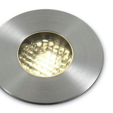 ONE Light COB Honeycomb Range - Bodenspot für den Außenbereich - Ø 62 mm, Ø 52 mm Einbaugröße - 3W dimmbare LED inkl. - IP67 - Edelstahl - Lichtfarbe warmweiß