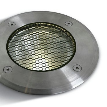 ONE Light COB Inground Range - Bodeneinbaustrahler für den Außenbereich - Ø 145 mm, Ø 132 Einbaugröße - 20W dimmbare LED inkl. - IP67 - Edelstahl - Lichtfarbe warmweiß