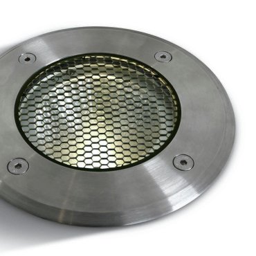 ONE Light COB Inground Range - Bodeneinbaustrahler für den Außenbereich - Ø 145 mm, Ø 132 mm Einbaumaß - inkl. 20W dimmbare LED - IP67 - Edelstahl - Lichtfarbe weiß