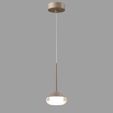 Artdelight Phoenix – pendelleuchte – Ø 11,6 x 8,2 cm – 7W dimmbare LED inklusive – champagner