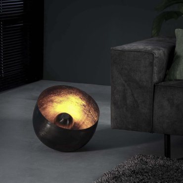 Vico Basket - Tisch- und Stehlampe - Ø 36 x 35 cm - Schwarz Nickel