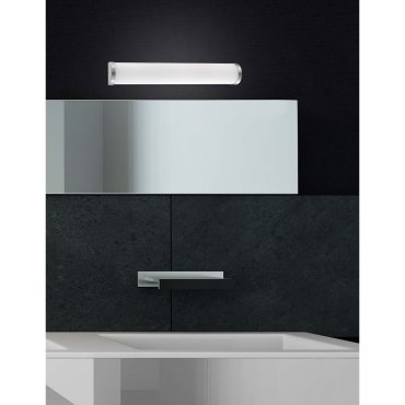 Nova Luce Polo - Spiegelleuchte - 50 x 4 x 8 cm - IP44 - opal