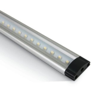 ONE Light LED Regalsystem - Profil - 100 x 2,5 x 0,9 cm - 10W dimmbare LED inkl - Aluminium und schwarz - 3000K