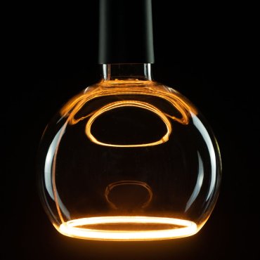 Segula LED-Lampe - Floating Line - Ø 12,5 x 16,5 cm - E27 - 6W dimmbar - 1900K - amber
