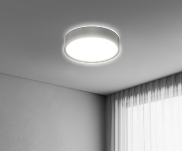 Century Italia Blanca Luxe - Deckenleuchte - Ø 40 x 7 cm - 24W LED inkl. - grau