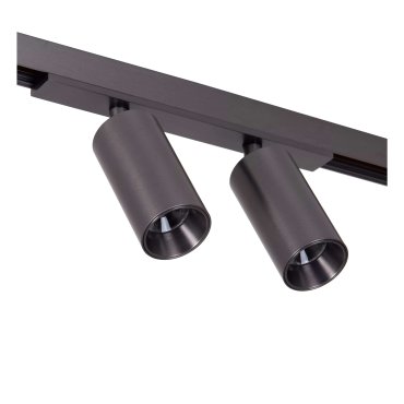 Lucide Linial Bix - magnetisches Schienensystem - Schienenstrahler - 17 x 3,5 x 10 cm - 2 x 8W LED inkl. - Dimmfunktion und einstellbare Lichtfarbe über die App - Schwarz matt Chrom