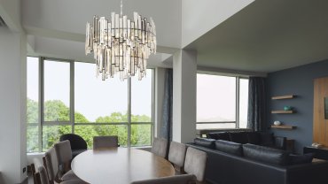 Maxlight Nemo - Kronleuchter - Ø 55 x 120 cm - Chrom