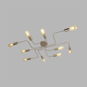 Searchlight Circuit - Deckenleuchte - 82 x 52 x 12 cm - satiniert silber