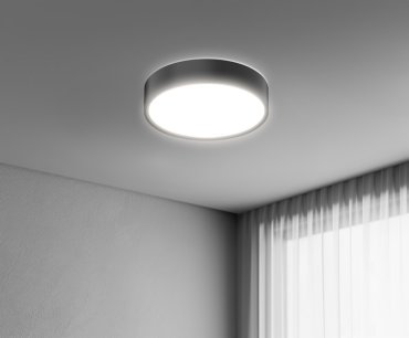 Century Italia Blanca Luxe - Deckenleuchte - Ø 30 x 7 cm - 17W LED inkl. - schwarz