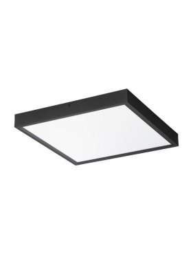Nova Luce Itos - deckenleuchte - 40 x 40 x 4,5 cm - 32W LED inkl. - sand schwarz