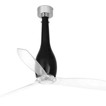 Faro Eterfan - Deckenventilator mit Fernbedienung - Ø 128 cm - schwarz und transparent