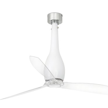 Faro Eterfan - Deckenventilator mit Fernbedienung - Ø 128 cm - matt weiß und transparent