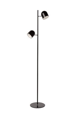 Lucide Skanska - Stehleuchte - 32 x 23 x 141 cm - 2 x 5W dimmbare LED inkl - schwarz