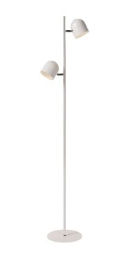 Lucide Skanska - Stehleuchte - 32 x 23 x 141 cm - 2 x 5W dimmbare LED inkl - weiß