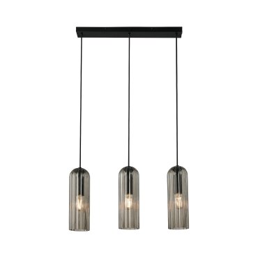 Nordlux Miella - Pendelleuchte 3L - 52 x 10 x 160 cm - geräuchert