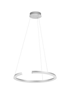 Nova Luce Elmo - Hängelampe  - Ø 64 x 125 cm - 48W dimmbar LED inkl. - Chrom Edelstahl
