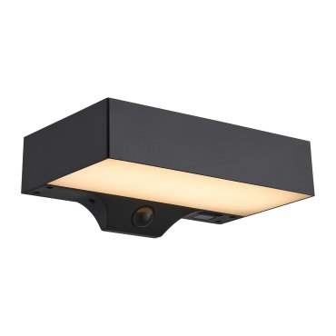 Nordlux Monay Square Solar - außenwandleuchte - 22 x 7,4 x 13,3 cm - 5W LED inkl. - IP44 - schwarz