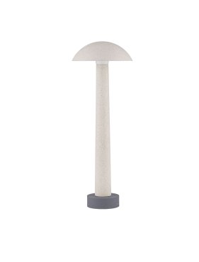 Nova Luce Tura - Gartenpfosten - Ø 20 x 55 cm - 7W LED inkl. - IP65 - Weiß