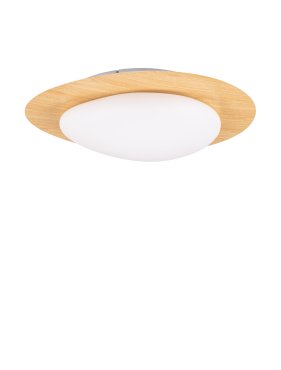 Nova Luce Nimbus - Deckenleuchte - Ø 47 x 11,5 cm - 21W dimmbar LED inkl. - Holz
