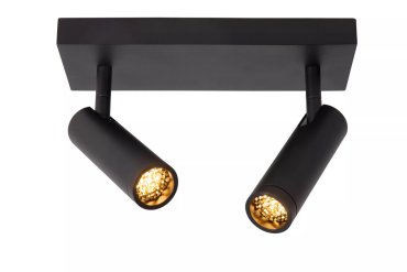 Lucide Grado - Aufbaustrahler 2L - 25 x 10 x 23 cm - schwarz