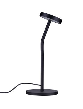 Nova Luce Logos - Tischleuchte - Ø 14 x 35 cm - 5W LED inkl. - Sand schwarz