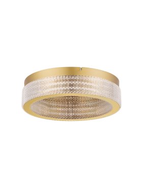 Nova Luce Kinara - Deckenleuchte - Ø 40 x 11 cm - 46W dimmbar LED inkl. - gold