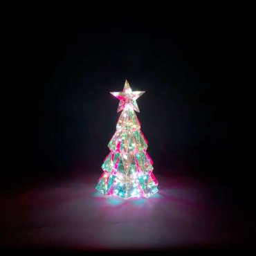 Konstsmide Diamant Weihnachtsbaum - Tischlampe - 24 x 24 x 30 cm - Mehrfarbig