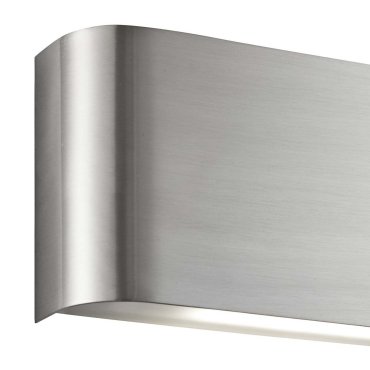Searchlight Wall - Wandleuchte - 18 x 8 cm - 10W LED inkl - satiniert silber