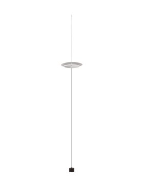 Nova Luce Olos - Hängelampe - 35 x 370 x 10 cm - 21W dimmbar LED inkl. - Sand weiß und chrom spiegel