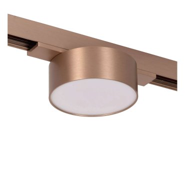 Lucide Linial Fixt - magnetisches Schienensystem - Schienenstrahler - Ø 7,4 x 4,5 cm - 6W LED inkl. - Dimmfunktion und einstellbare Lichtfarbe über die App - Champagner