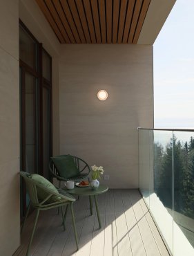 Nova Luce Pollux - Außenwandleuchte - Ø 13,4 x 8,6 cm - 8W dimmbare LED inkl. - IP65 - sandweiß